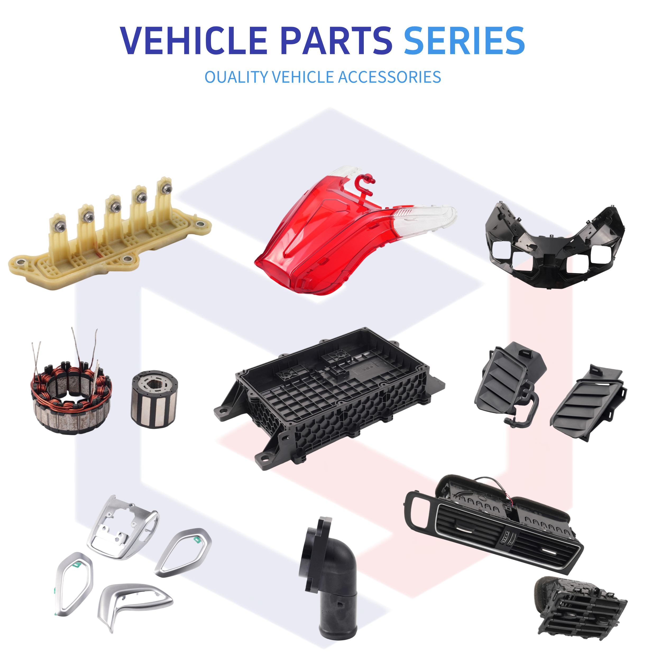 IATF 16949 Custom Injection Mold For Car Air Vent Precision Automotive Dashboard Air Outlet Tooling Durable Plastic Parts