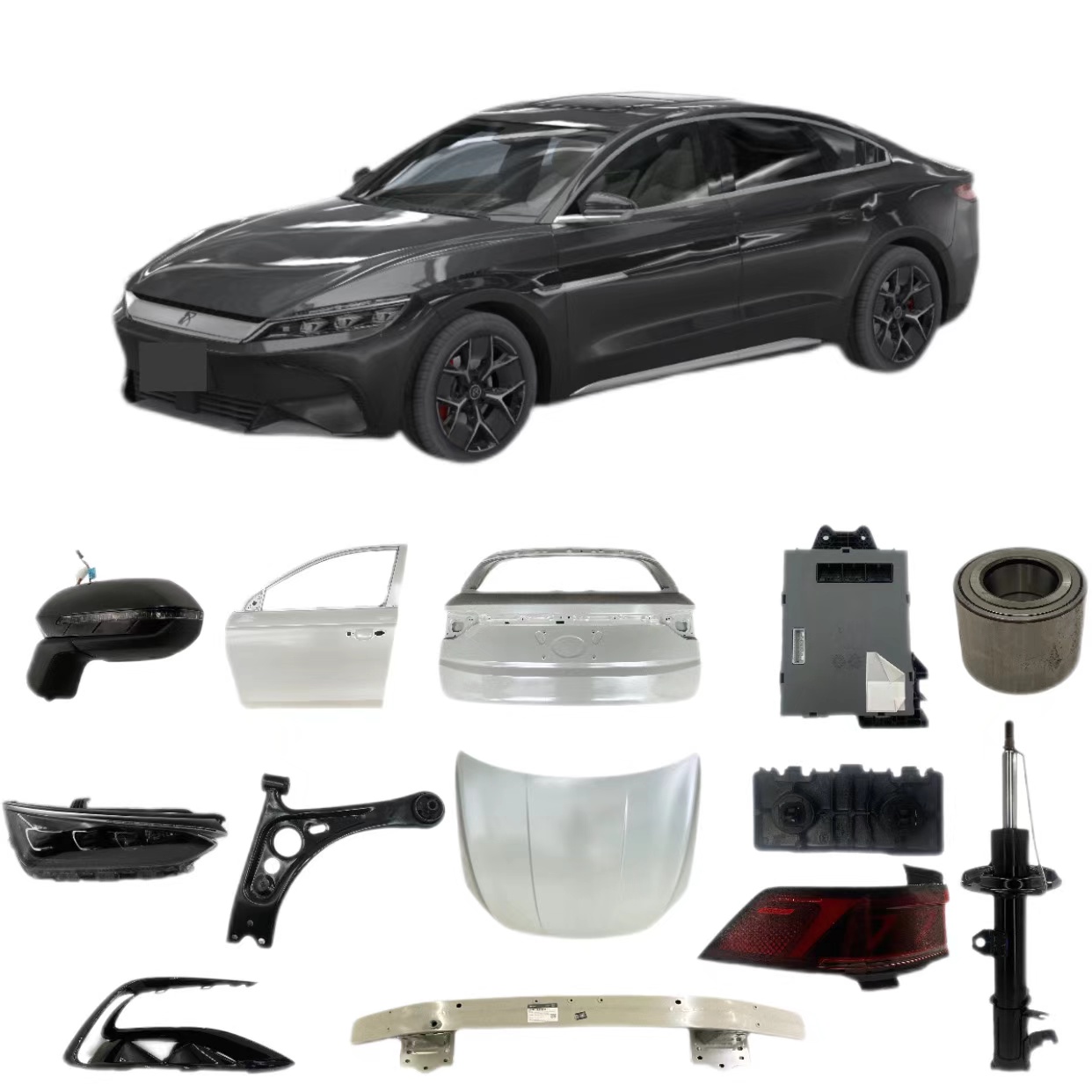 For Auto Parts for BYD Yuan Tang Han Qin Seal Seagull Song Pro Plus Ev Bumper Hood Led Car Parts Accessories