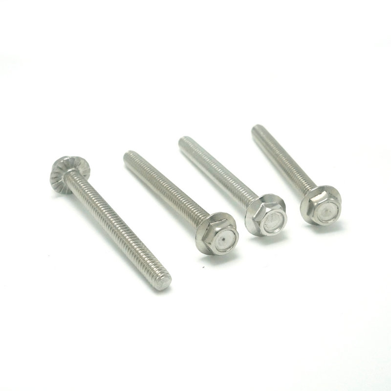 Fasteners Bolts Nuts Fastener Stainless Steel M4 M6 M8 M10 M12 DIN6921 Class 4.8.8.8 10.9 12.9 Hex Flange Head Bolt