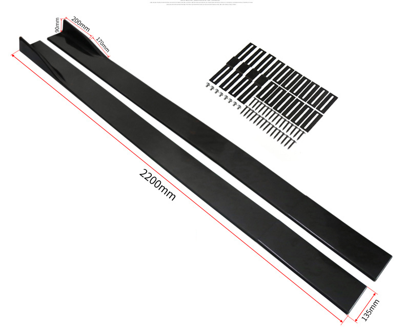 Three-Parts Side Skirt Parts Body Kit Car Side Skirts Kit Auto Parts the Factory Produces New Type Hot Sale 2.0M/2.1M/2.2M