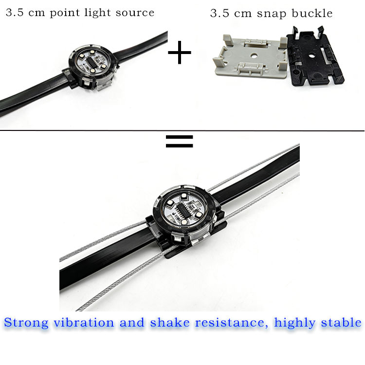 RGB PC Waterproof IP67 Pixel LED Point Lights For Building Landscape With 2-Year Warranty 9 Words