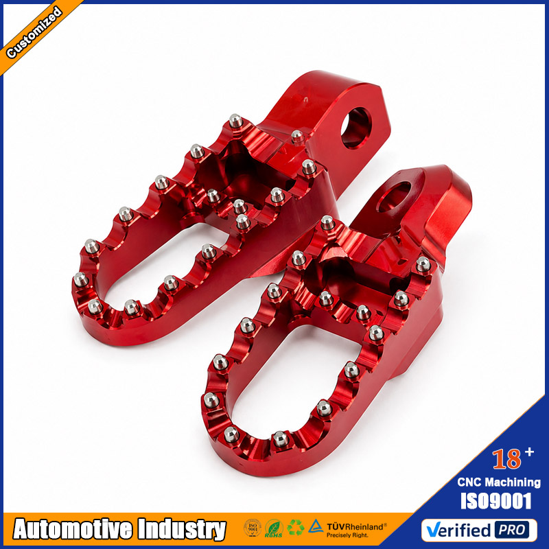 CNC Motorcycle Foot Pegs Aluminum Anodized Custom Racing Parts