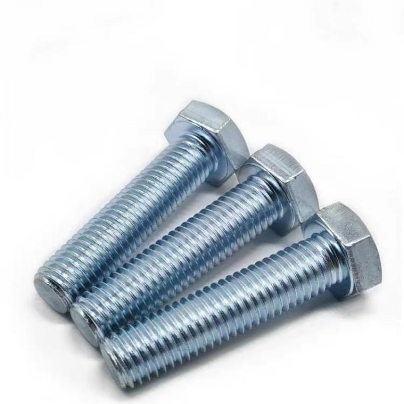 DIN933 Hex Bolts Grade 8.8 Carbon Steel Zinc Plated M6 M8 M10 M12 Hexagon Head Bolt Manufacturer Bulk Wholesale Fastener