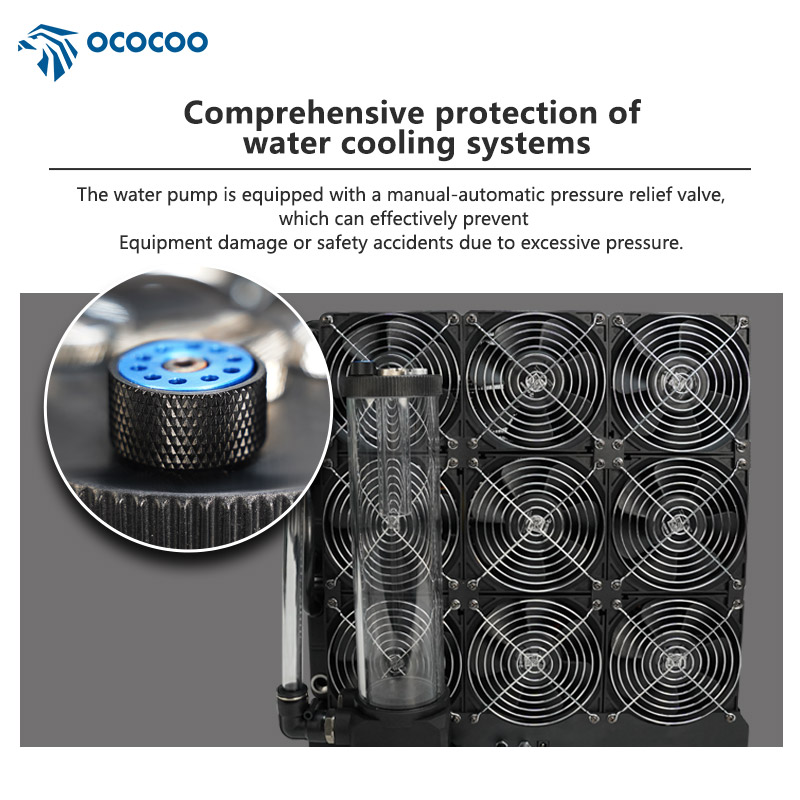 OCOCOO FC700-A360D-3 Dual Row 360 RGB Aluminum Water Cooling Heat Sinks Extreme DIY Computer CPU Car Server Fans Computer Case