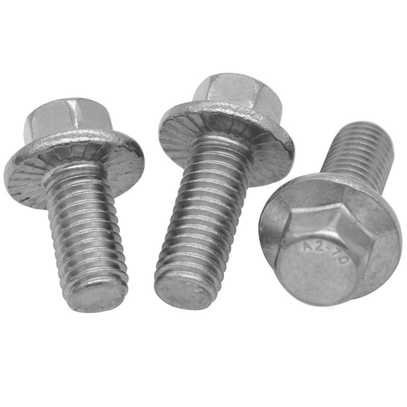 Fasteners Bolts Nuts Fastener Stainless Steel M4 M6 M8 M10 M12 DIN6921 Class 4.8.8.8 10.9 12.9 Hex Flange Head Bolt
