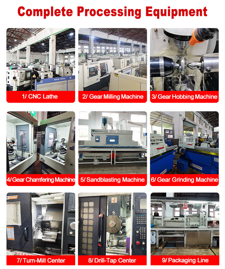 Custom Precision Cnc Machined Service Gear Hobbing Parts Stainless Steel Transmission Gear Spiral Bevel Gear Set