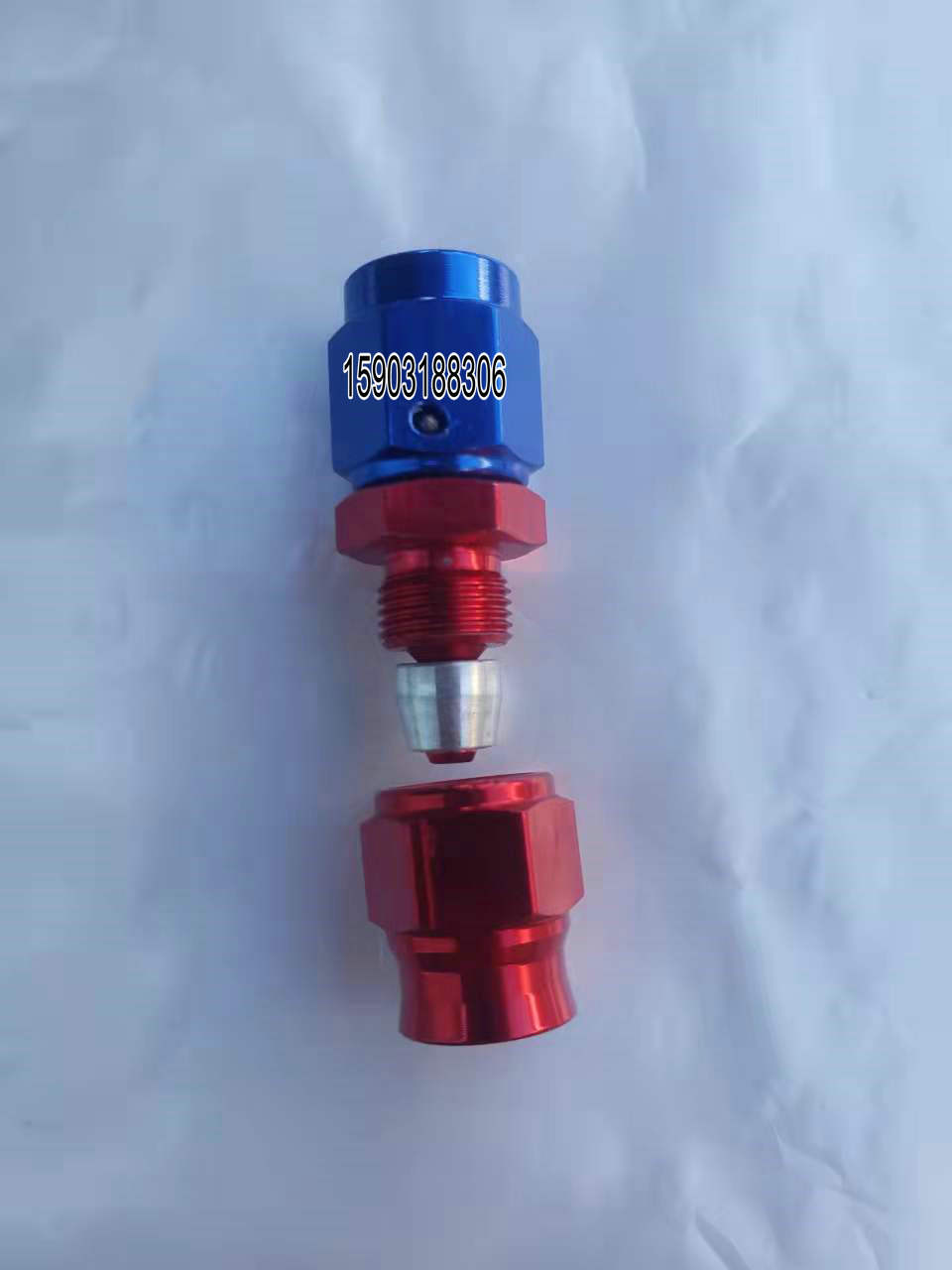 AN3 High-Performance 3AN Aluminum Alloy Racing Fittings with PTFE Hose End Stainless PTFE Swivel for Tuning Brake Systems