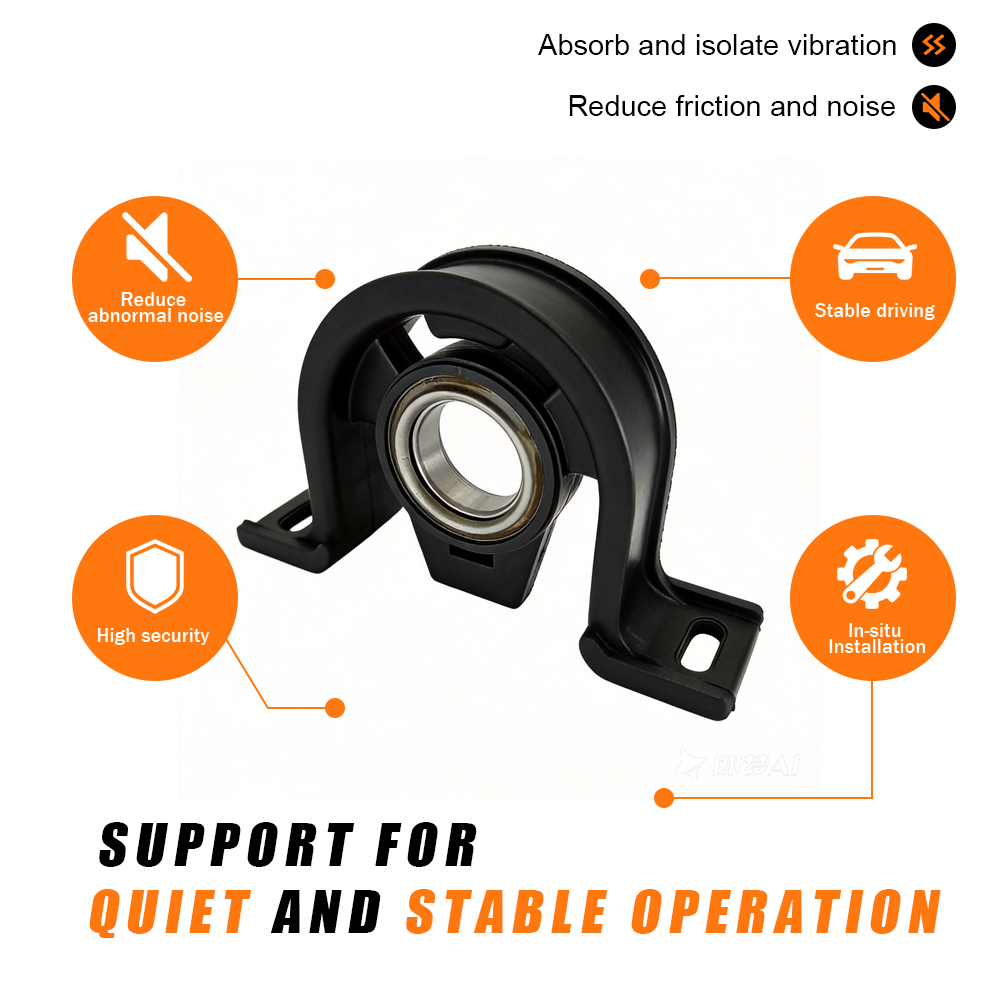 9014110412 Heavy Duty Center Support Bearing Anti Aging Rubber Component Fit Benz Truck Chassis Drivetrain System