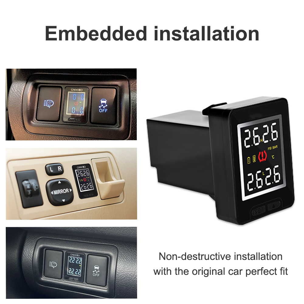 Hot Sale Universal Digital Security Alarm Tyre Pressure Monitoring System TPMS Sensor for Toyota Mazda Nissan Honda