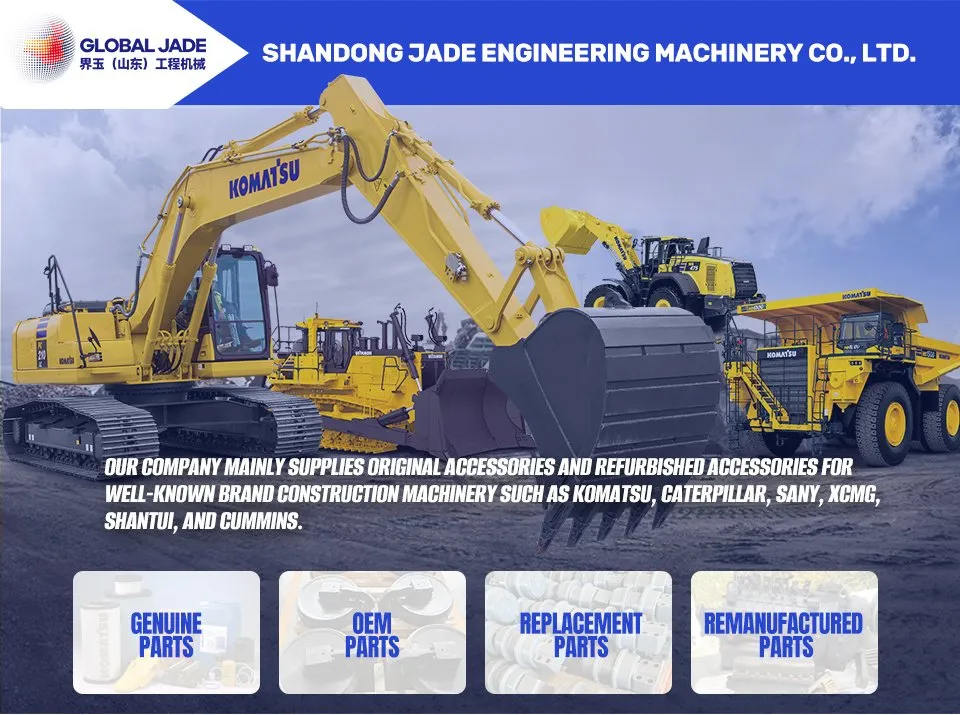 Komatsu Caterpillar Hitachi Shantui Track Shoe Pin Link Undercarriage Track Roller Final Drive Idle Wheel Sprocket Bolt Cushion Bulldozer Excavator Chassis Part