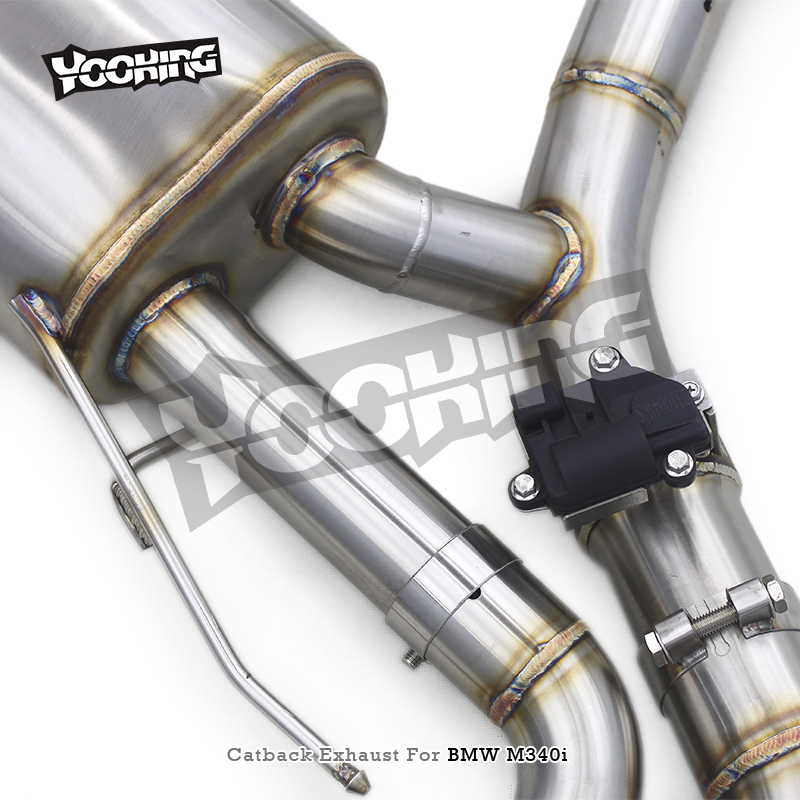 Tuning Exhaust System Auto Performance Parts for BMW B58 G20 M340/M340I 3.0T Catback Exhaust Muffler with Valves