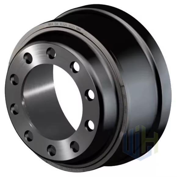 WJH 3600AX New Brake Drum American Type Steel for DAF Heavy Duty Semi Truck Trailer Brake System Parts 1997-2010 1 Year Warranty