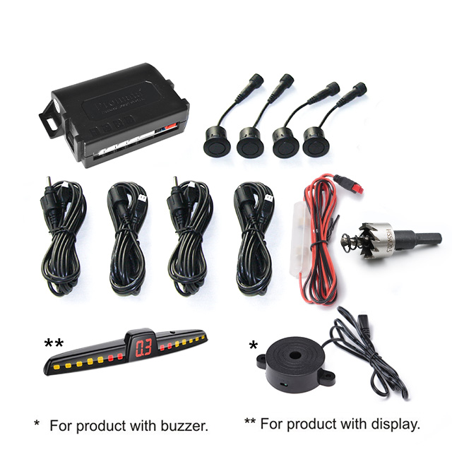 For Ford Brand Real Time Auto Parking Space Sensors Black with Buzzer/display
