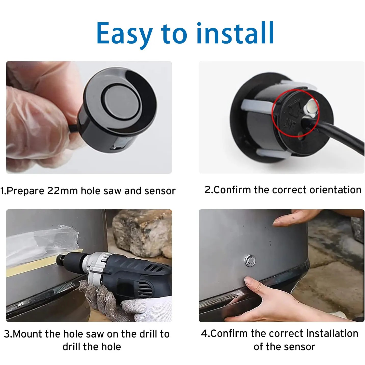 Car Front and Rear Packing Sensor Electronic Products Car Accessories Ultrasonic Sensors
