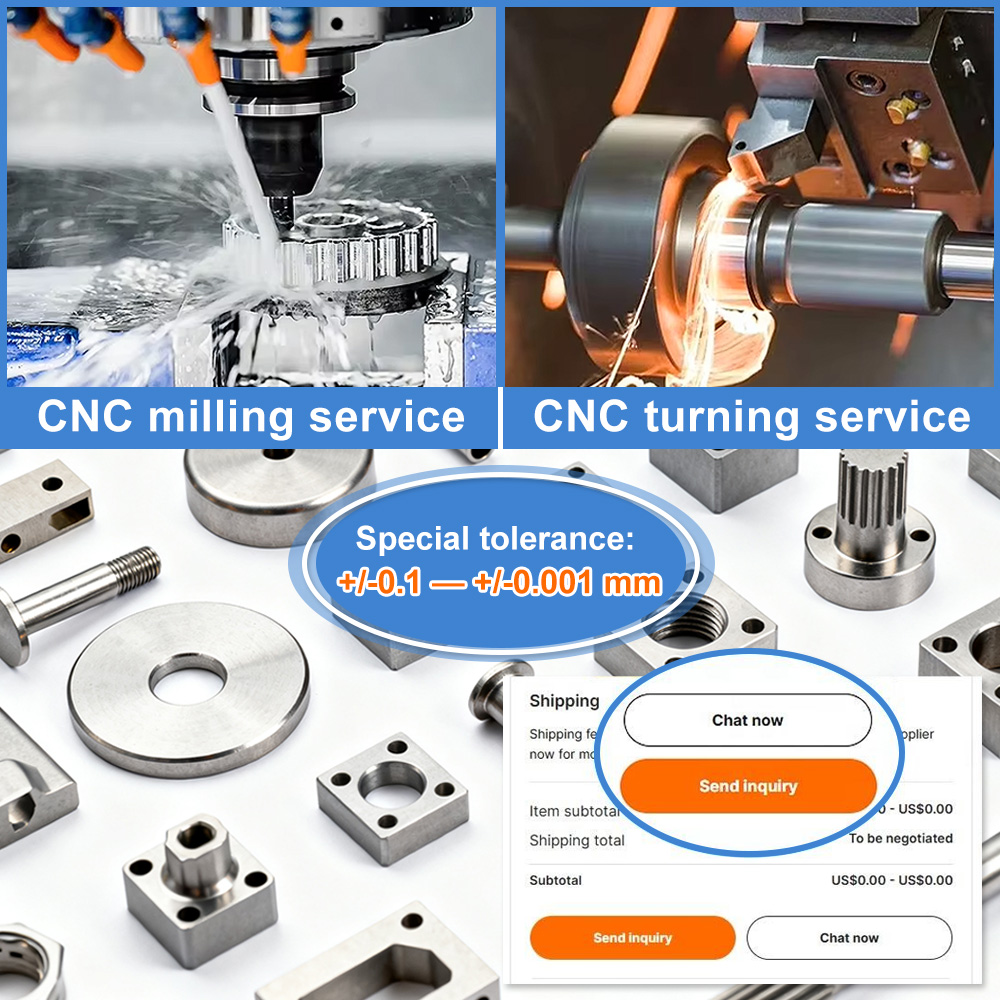 Manufacturer Precision Custom Cnc Milling Parts Aluminum Cnc Turning Machining Parts Stainless Steel Cnc Machining Service