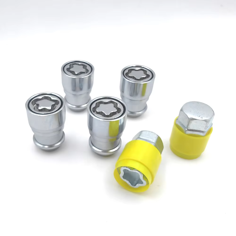 4pcs Carbon Steel Torx Anti-theft Wheel Lock Nut - Universal Fit For Toyota, Ford, Nissan