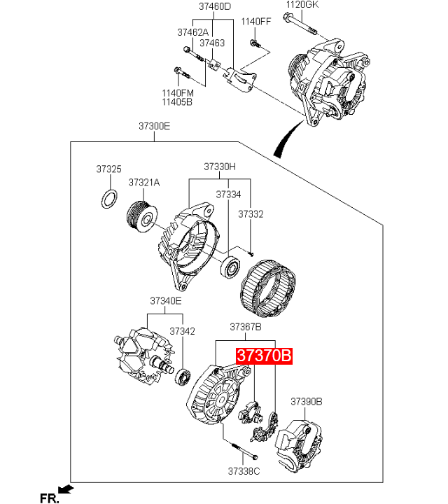 Alternator Voltage Regulator Detail 1
