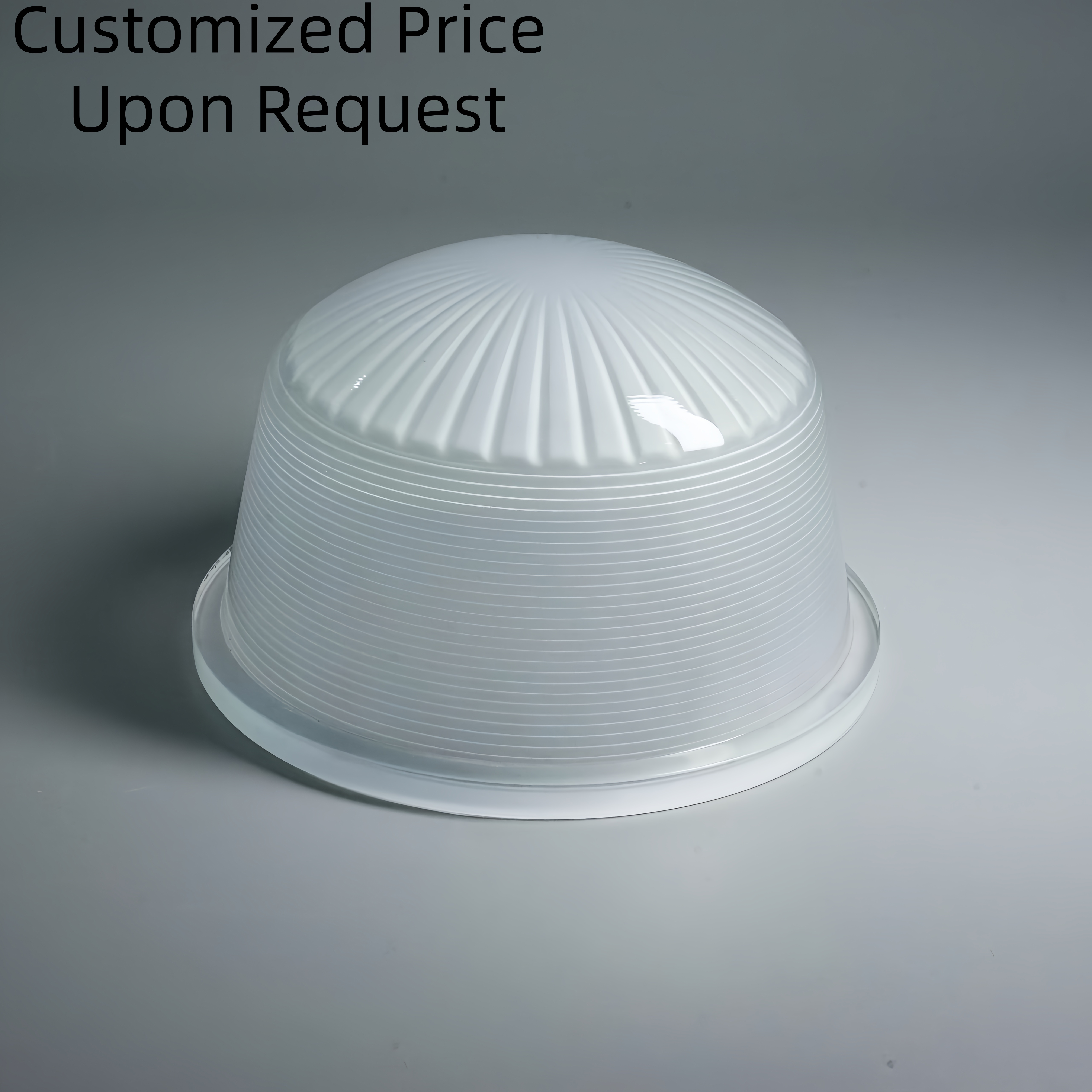 Transparent Explosion-proof Glass Shade, High Light Transmittance, Industrial Workshop Lighting