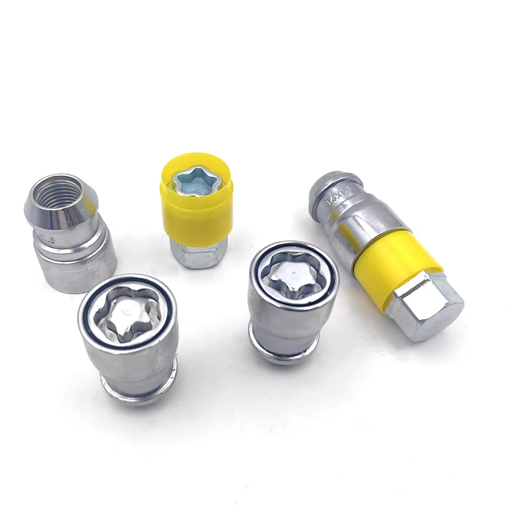 4pcs Carbon Steel Torx Anti-theft Wheel Lock Nut - Universal Fit For Toyota, Ford, Nissan
