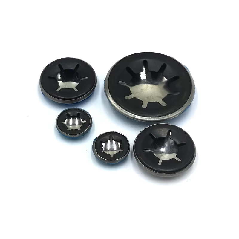 Black Oxide Carbon Steel DIN Plain E-Clip Shaft Retaining Washer Heavy Duty Locking Fastener for Automotive Industrial Use