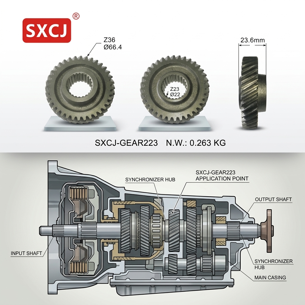 Precision Stainless Alloy Steel Transmission Gear Spare Parts SXCJ Manufacturer Customization OEM 9071651 Chevrolet Sail New 1
