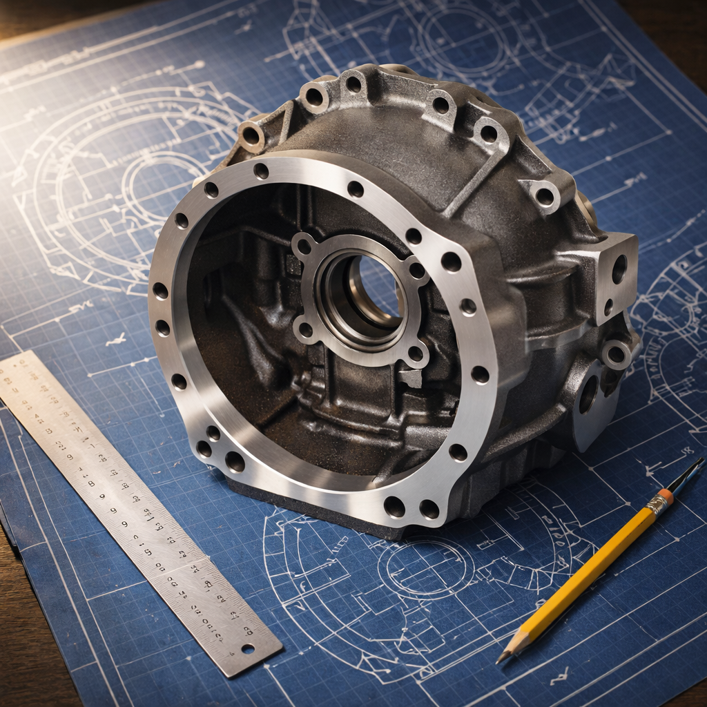 New LUCAN TECHNO CNC Machined SG Iron Differential Housing Precision Engineered Automotive Drivetrain Component for Trucks