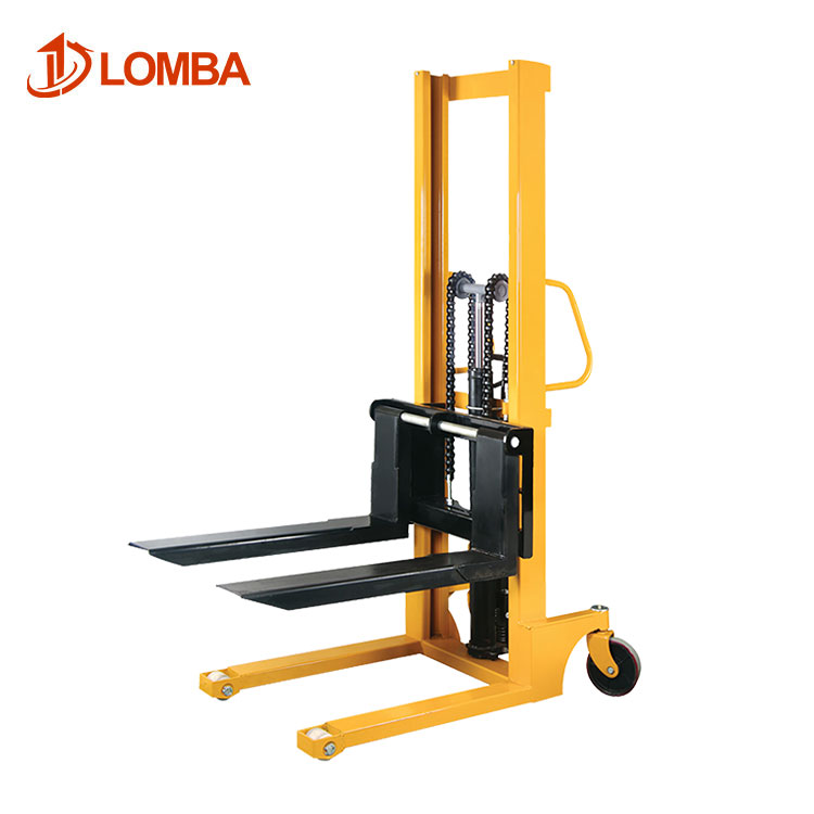 1- 3 Ton*1.6m Manual Pallet Stacker Hand Truck Forklift Hydraulic Jack Manual Stacker Hydraulic Jack