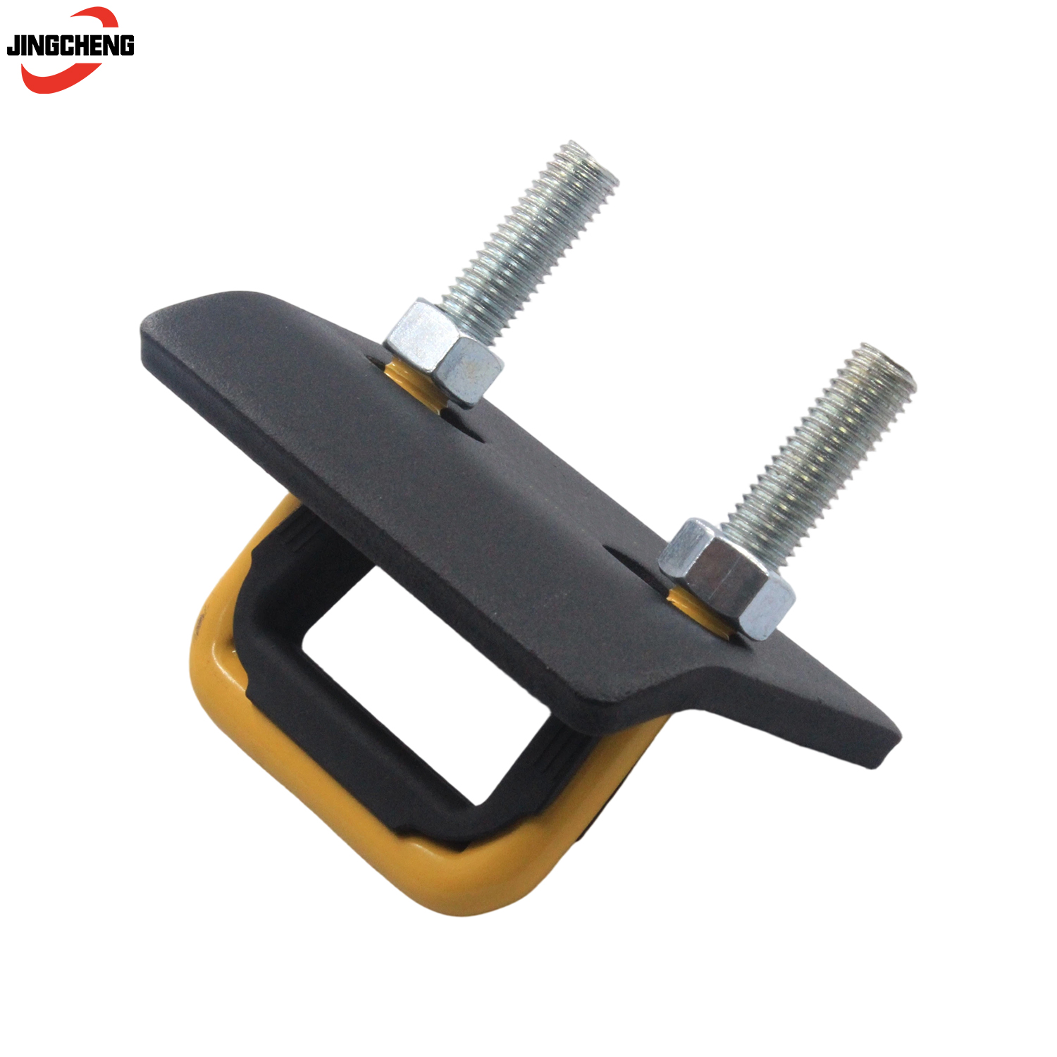Hitch Tightener Anti-Rattle Clamp, Hitch Stabilizer, Rubber Isolator and Anti-Rust Double Coating Protective, Black