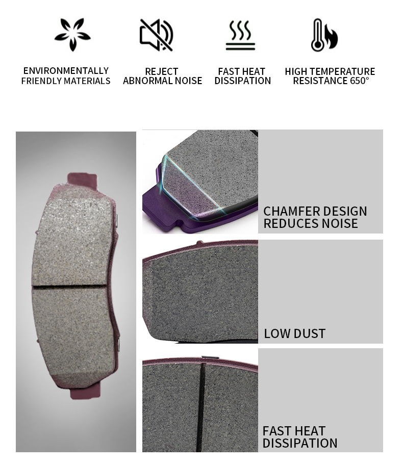Wholesale New Ceramic Formula Noiseless Auto Brake System Parts Car Brake Pads for nissan Fuga