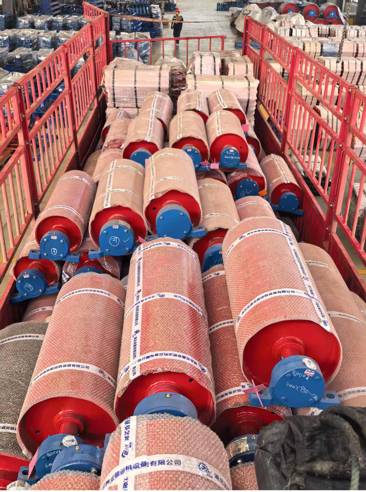 High Quality ISO Certified Double Sealed Bearing Drive Pulley Head Tail Drum Pulley For Conveyor Parts In Conveyor Belt System