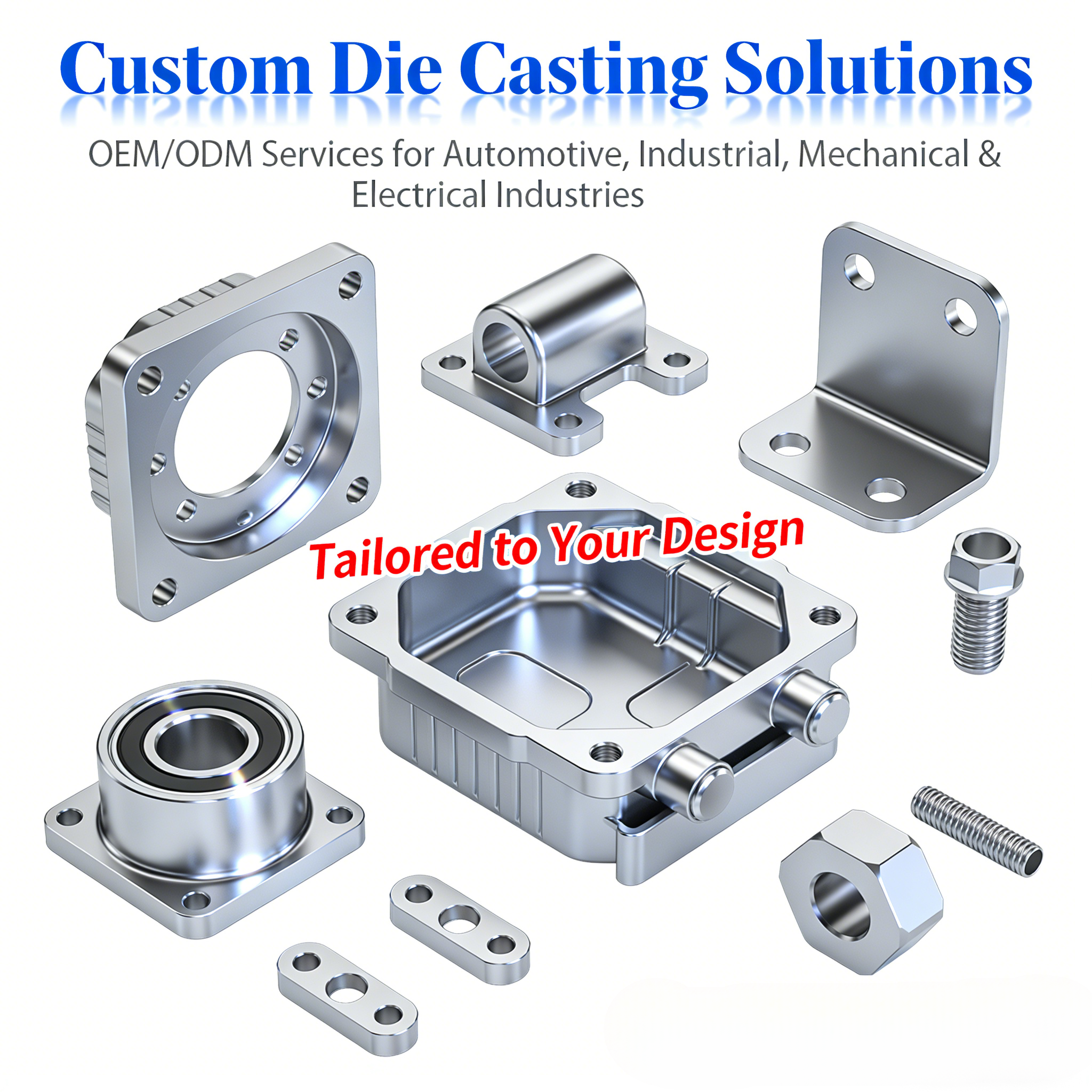 Heavy Duty Equipment Cast Metal Parts Cooling System Fluid Line Kit