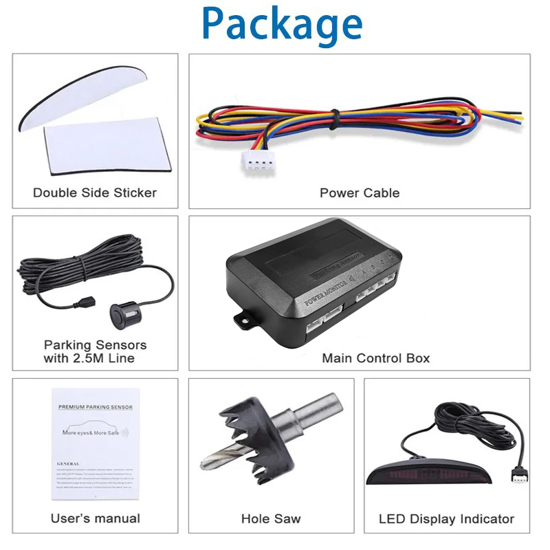 Car Front and Rear Packing Sensor Electronic Products Car Accessories Ultrasonic Sensors