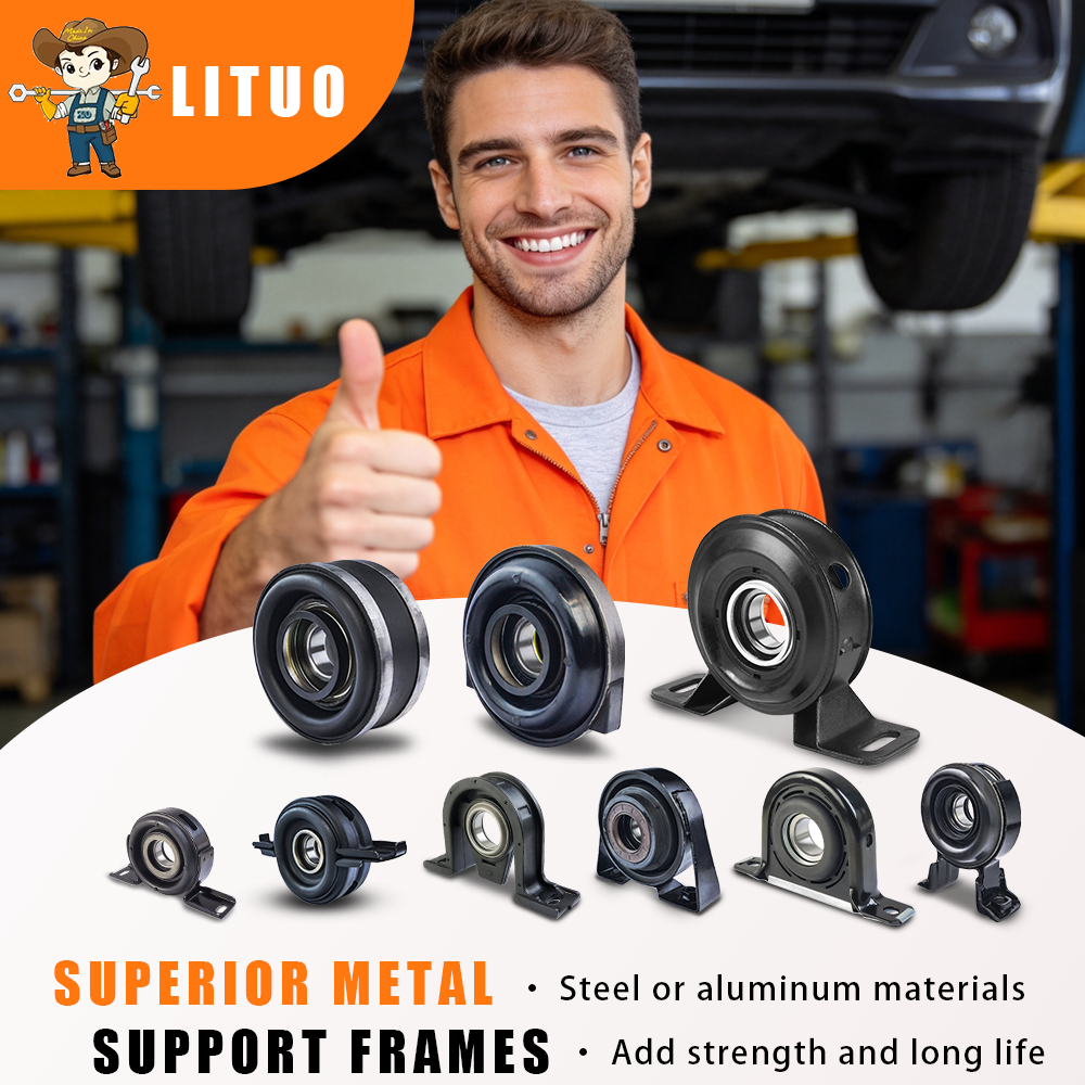 9014110412 Heavy Duty Center Support Bearing Anti Aging Rubber Component Fit Benz Truck Chassis Drivetrain System