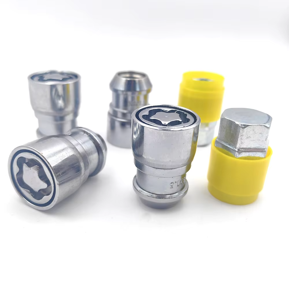 4pcs Carbon Steel Torx Anti-theft Wheel Lock Nut - Universal Fit For Toyota, Ford, Nissan