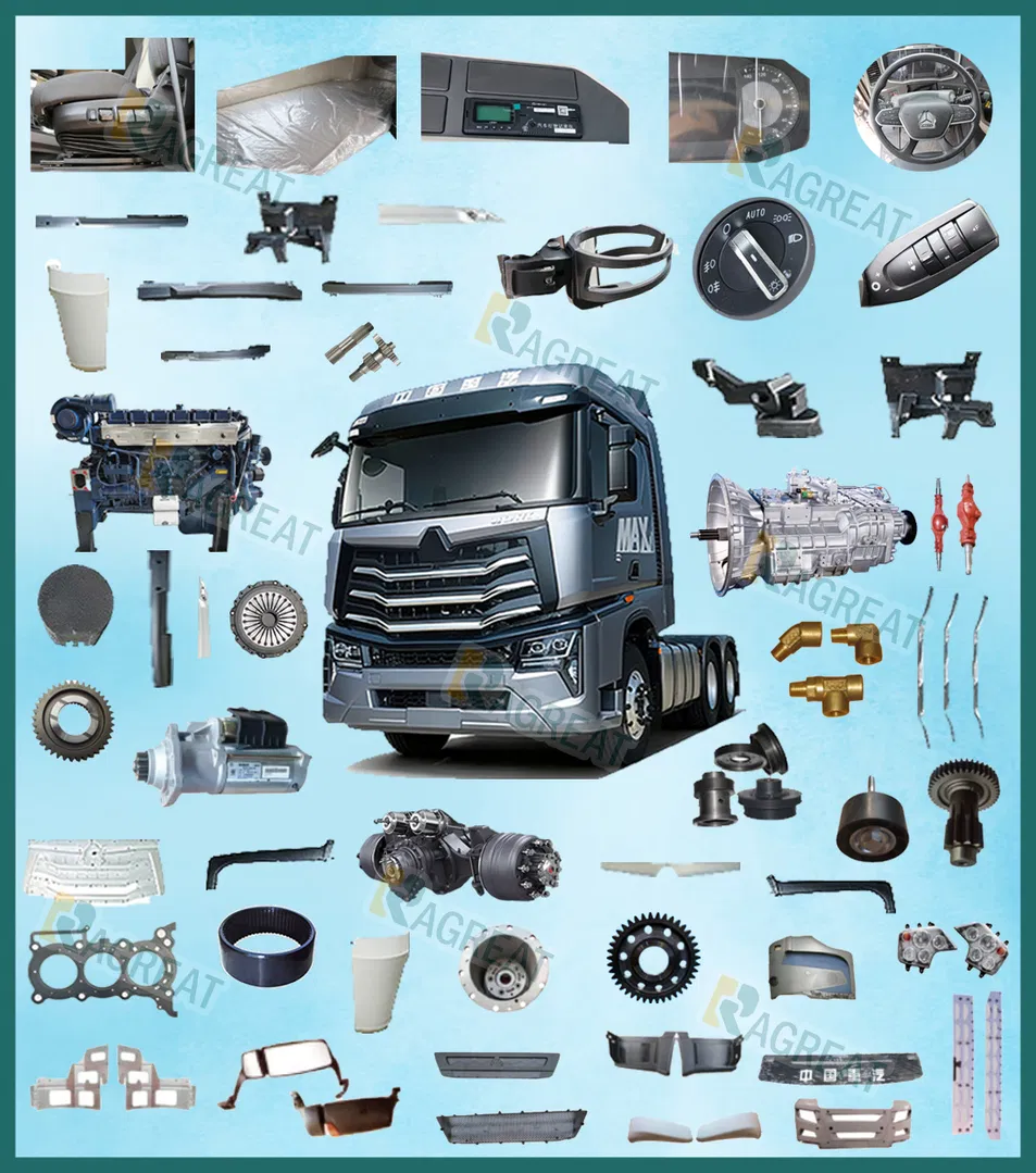 Weichai Engine Transmission Gearbox Axle Chassis Cab Cabin Truck Parts for Semi-Trailer HOWO Sitrak Sinotruk Shacman FAW Foton Nx Tx Max T5g C7h X3000 F3000 Jh6