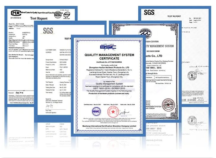 Certifications