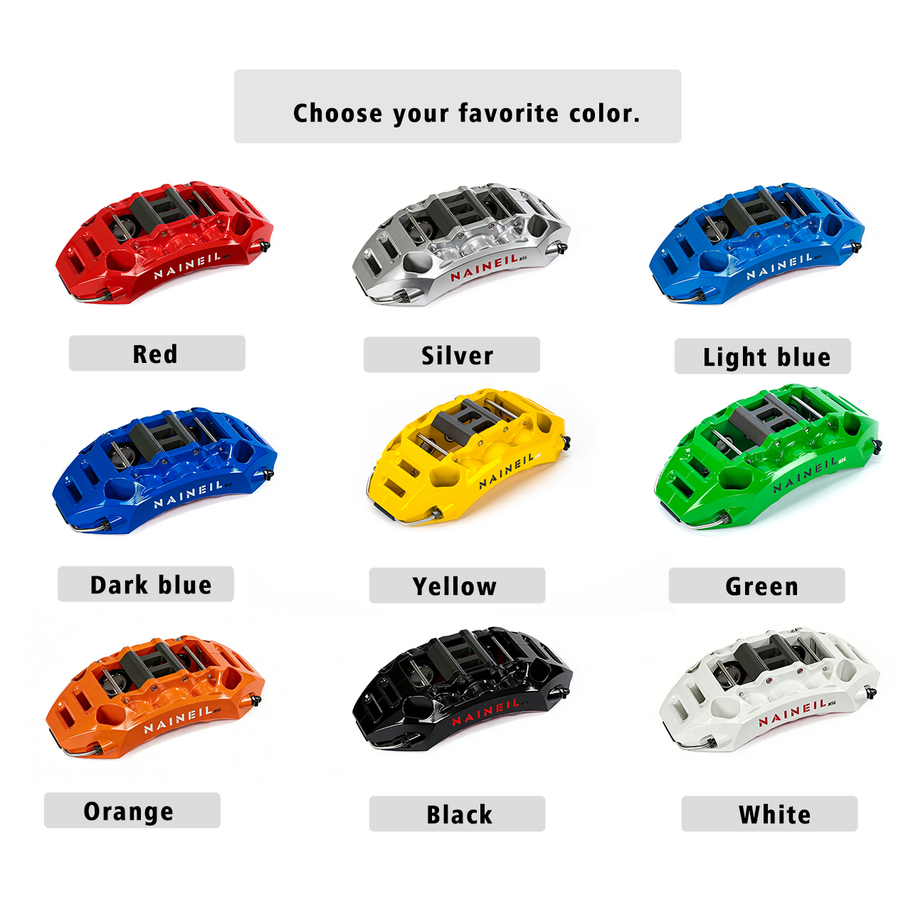 High Performance Racing 6 Piston Auto Brake Systems Car Brake Calipers Big Brake Kit