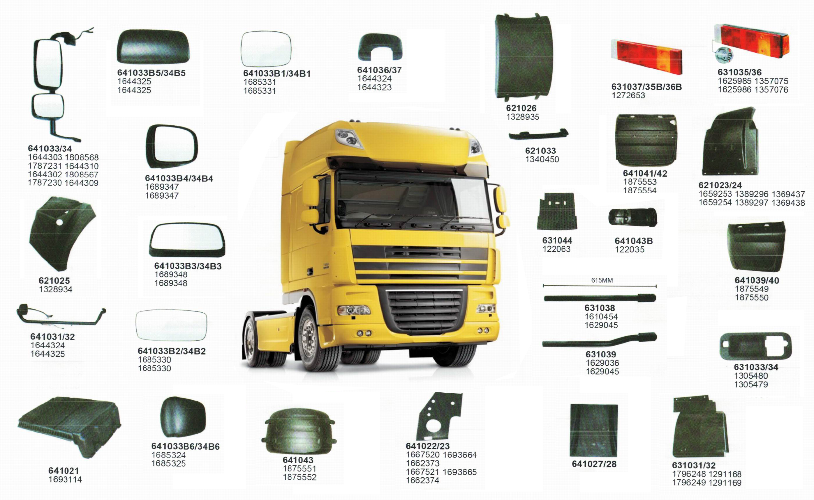 DAF Truck Body Parts
