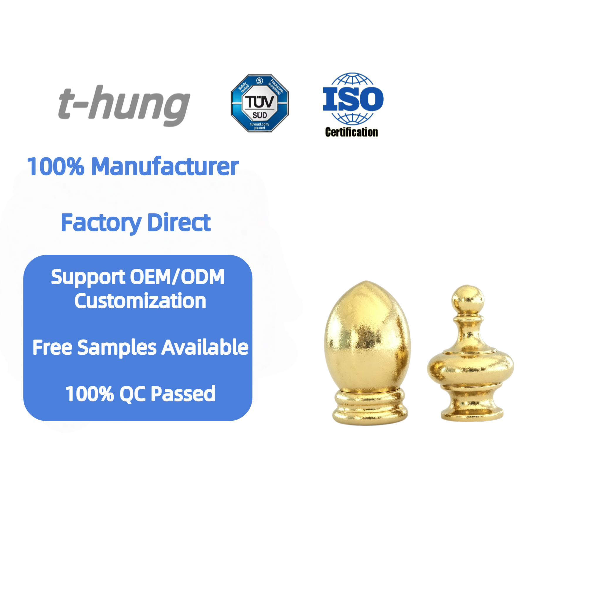 Brass Components for Lighting Fixtures, Custom Sizes, OEM/ODM, High-quality Surface Finishes, CNC Turning, ISO 9001 Certified