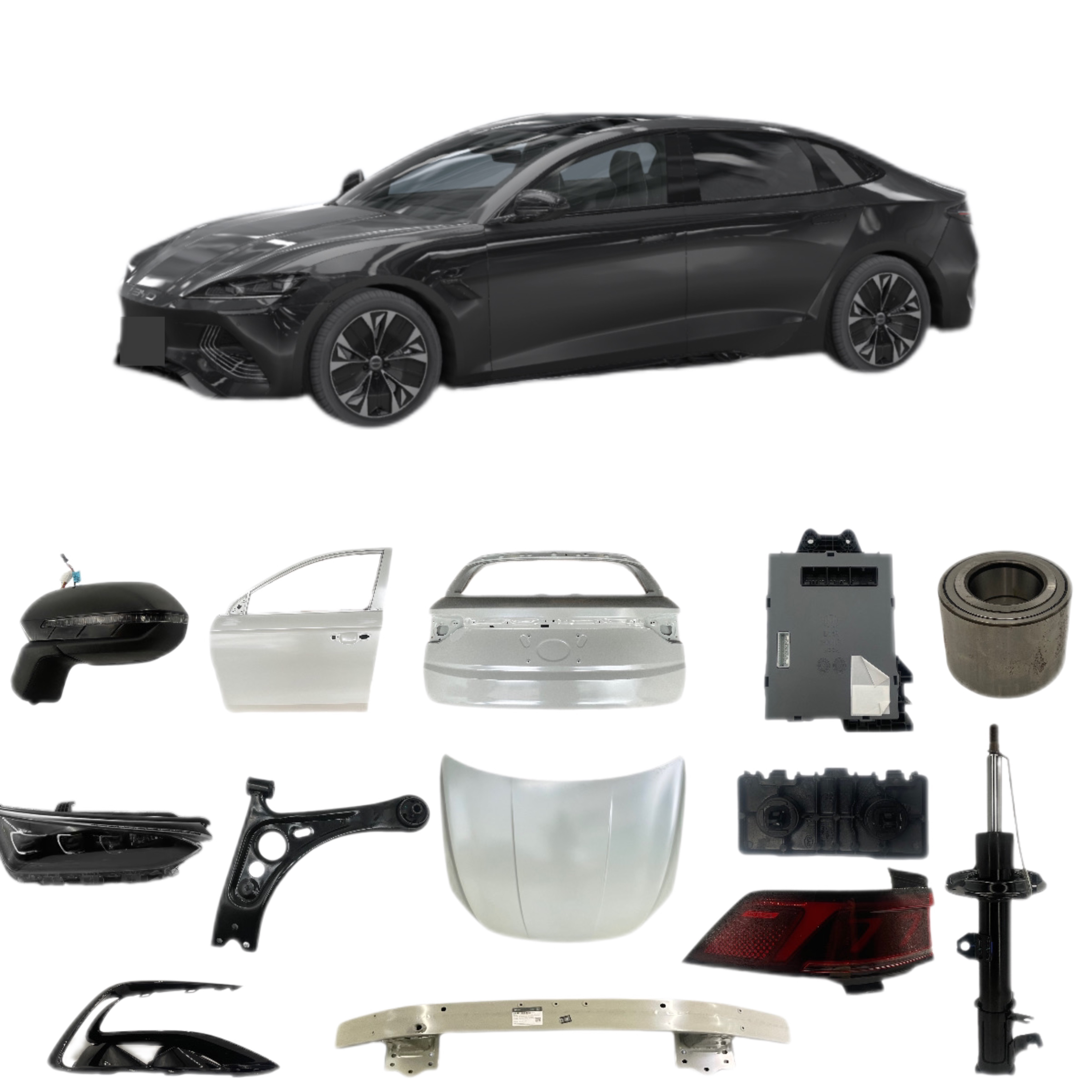 For Auto Parts for BYD Yuan Tang Han Qin Seal Seagull Song Pro Plus Ev Bumper Hood Led Car Parts Accessories