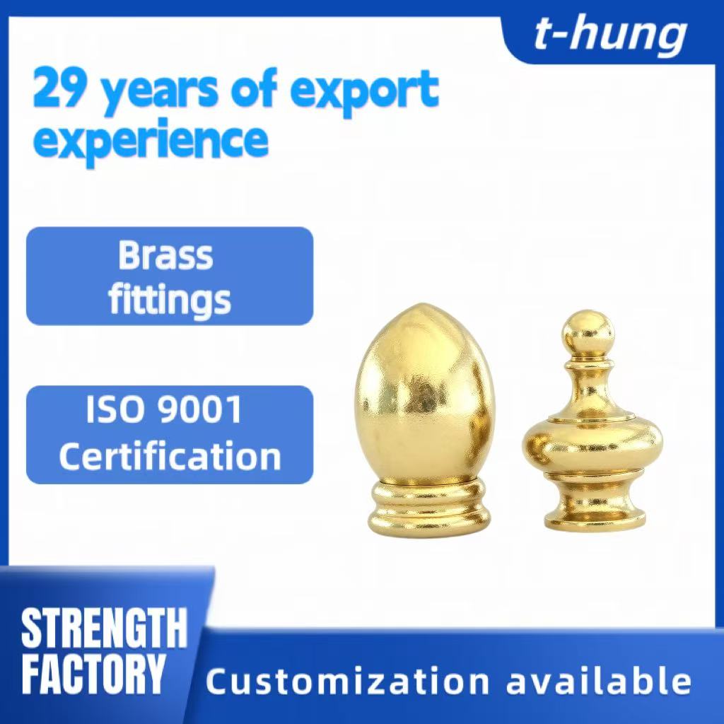 Brass Components for Lighting Fixtures, Custom Sizes, OEM/ODM, High-quality Surface Finishes, CNC Turning, ISO 9001 Certified