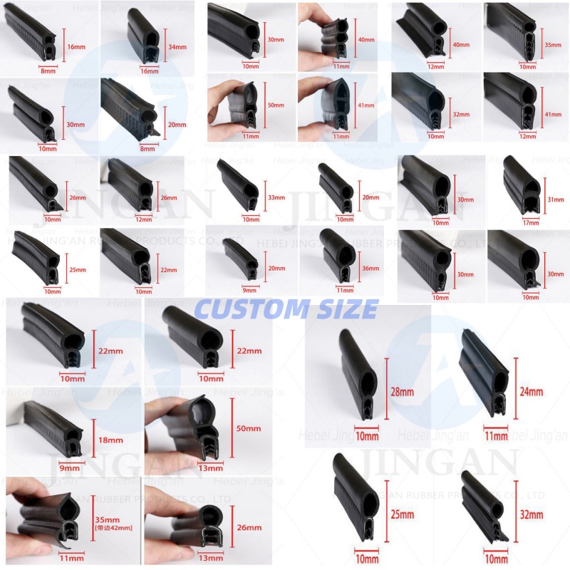 High Quality Car Door Edge Guards U Shape Edge Trim Weather Stripping Seal Protector For Auto Door Seals