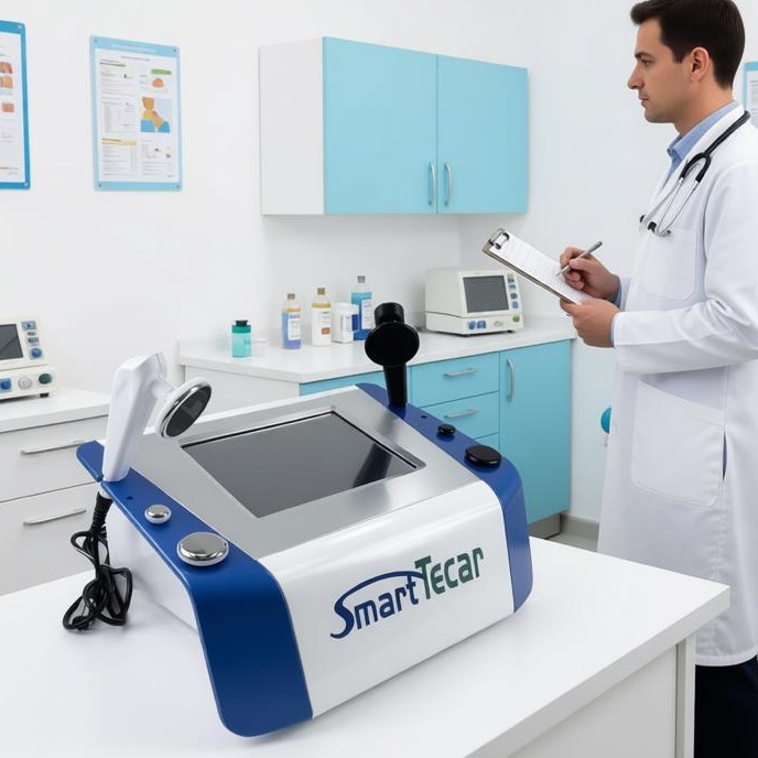 CET RET Radiofrequency Diathermy Machine Tecar Therapy for Physiotherapy Fascia Release Pain Management Physical Therapy