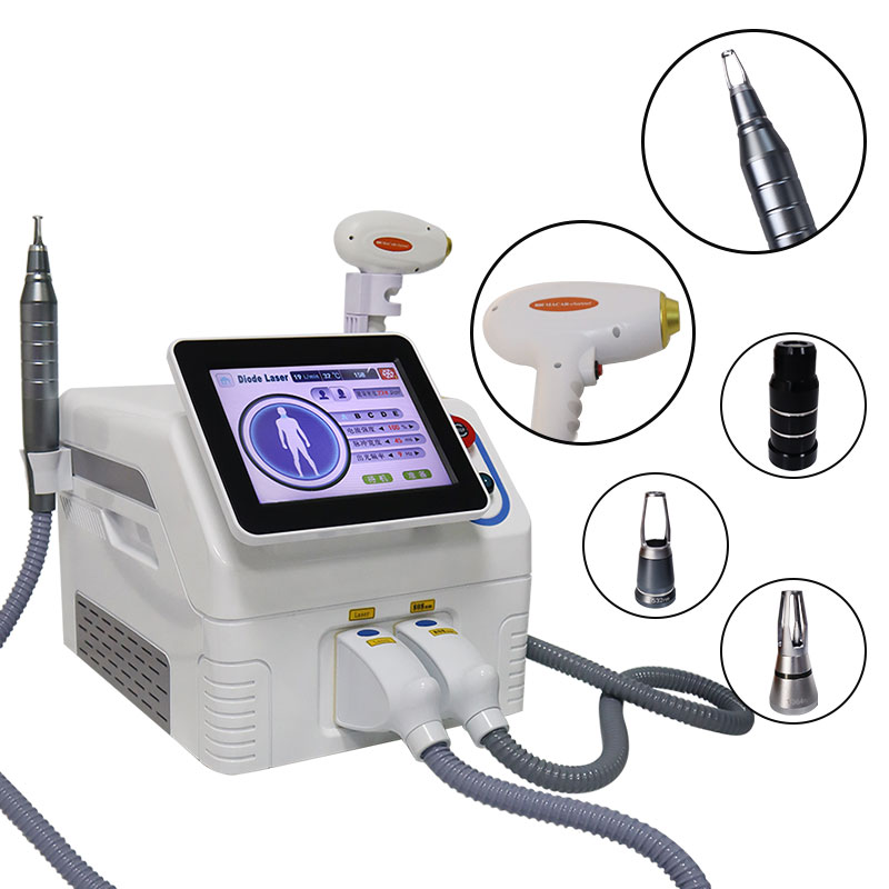 Ice Diode Laser Hair Removal Machine Eraser Nd Yag Laser Picosecond Function Carbon Peeling Laser Tattoo Removal MachineMachine