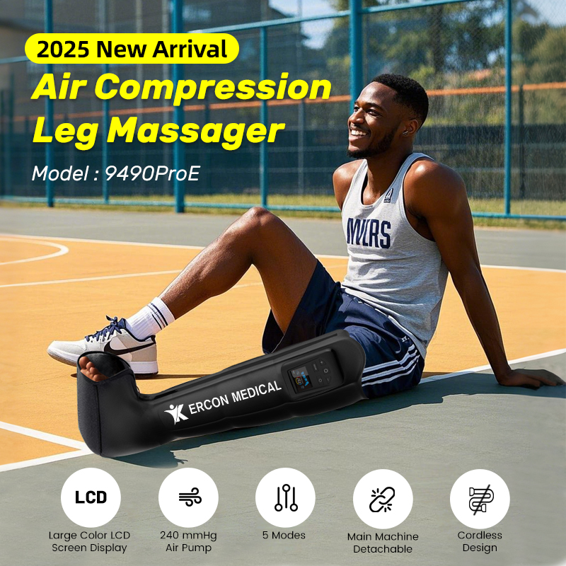Customized Logo Wireless Air Compression DVT Pump Boots Athlete Leg Recovery Pressotherapy for Lymphatic Massage Lymphedema