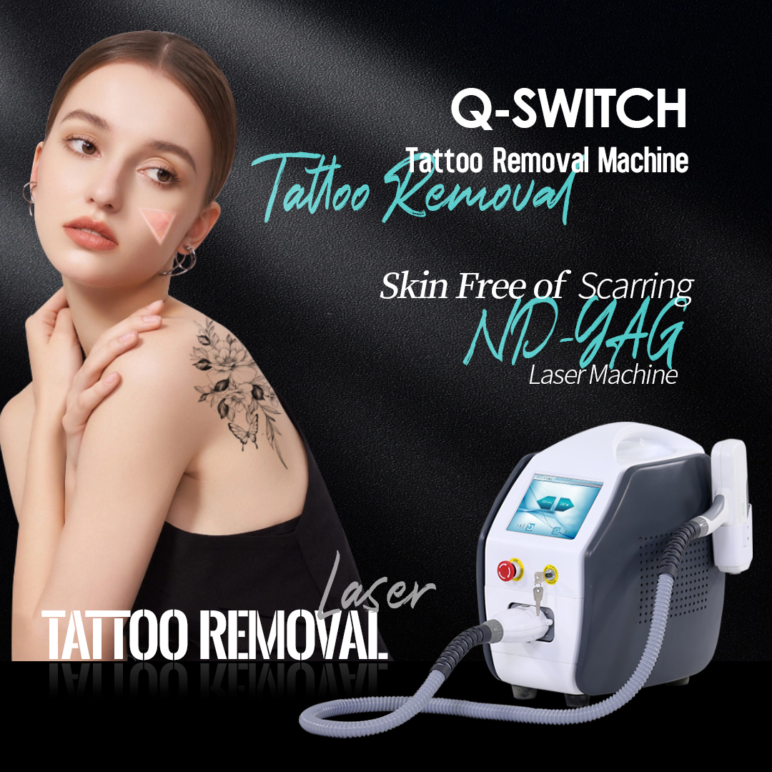 2026 Portable Mini Nd Yag Picosecond Laser Machine for Painless Tattoo Removal with Q-Switch Technology
