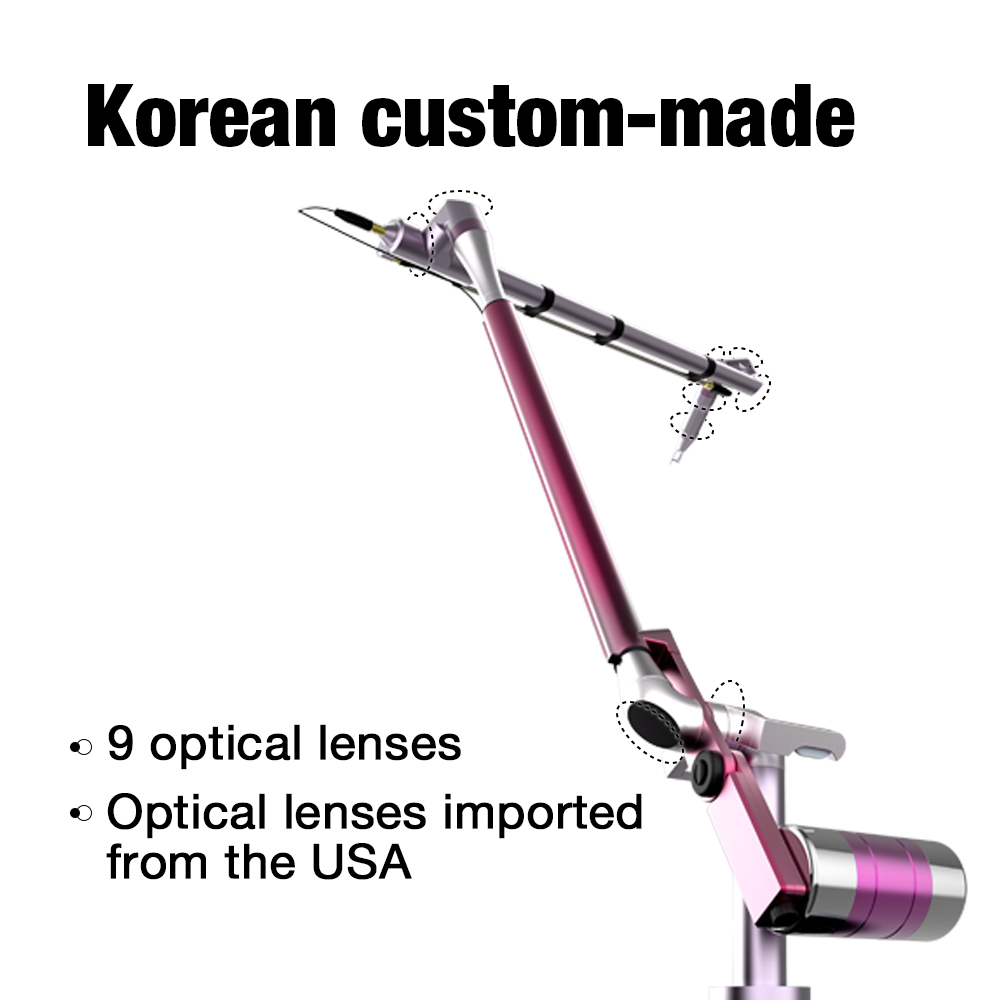 2024 Korea Factory Price Q Switched Nd Yag Picosecond Laser Tattoo Removal Machine 1064 532 755 650 585 Picocare 450PS