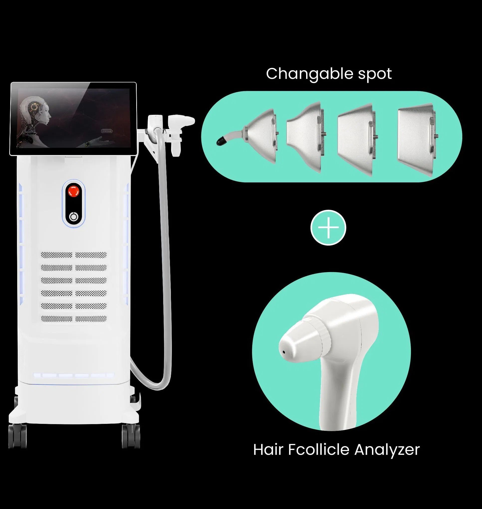 Advanced 3000W Diode Laser Hair Removal Device for All Skin Types