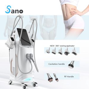 Multifunction 360 Cool Fat Freezing Cavitation Rf 5 Handles Body Sculpting Cryolipolisis Slimming Machine