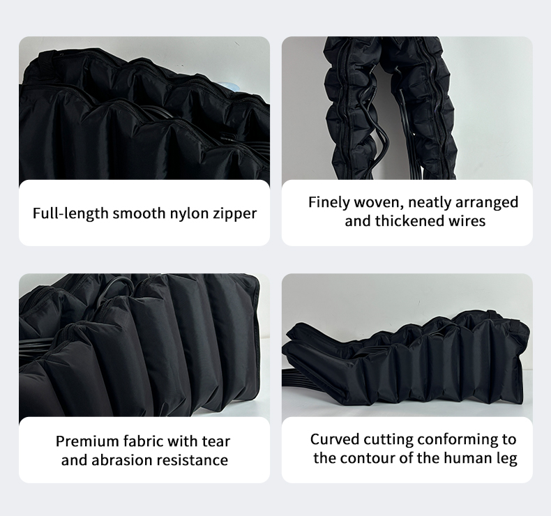 Portable Lymphatic Drainage Air Pressure Compression Relax Presoterapia Leg Massager for Sports Recovery